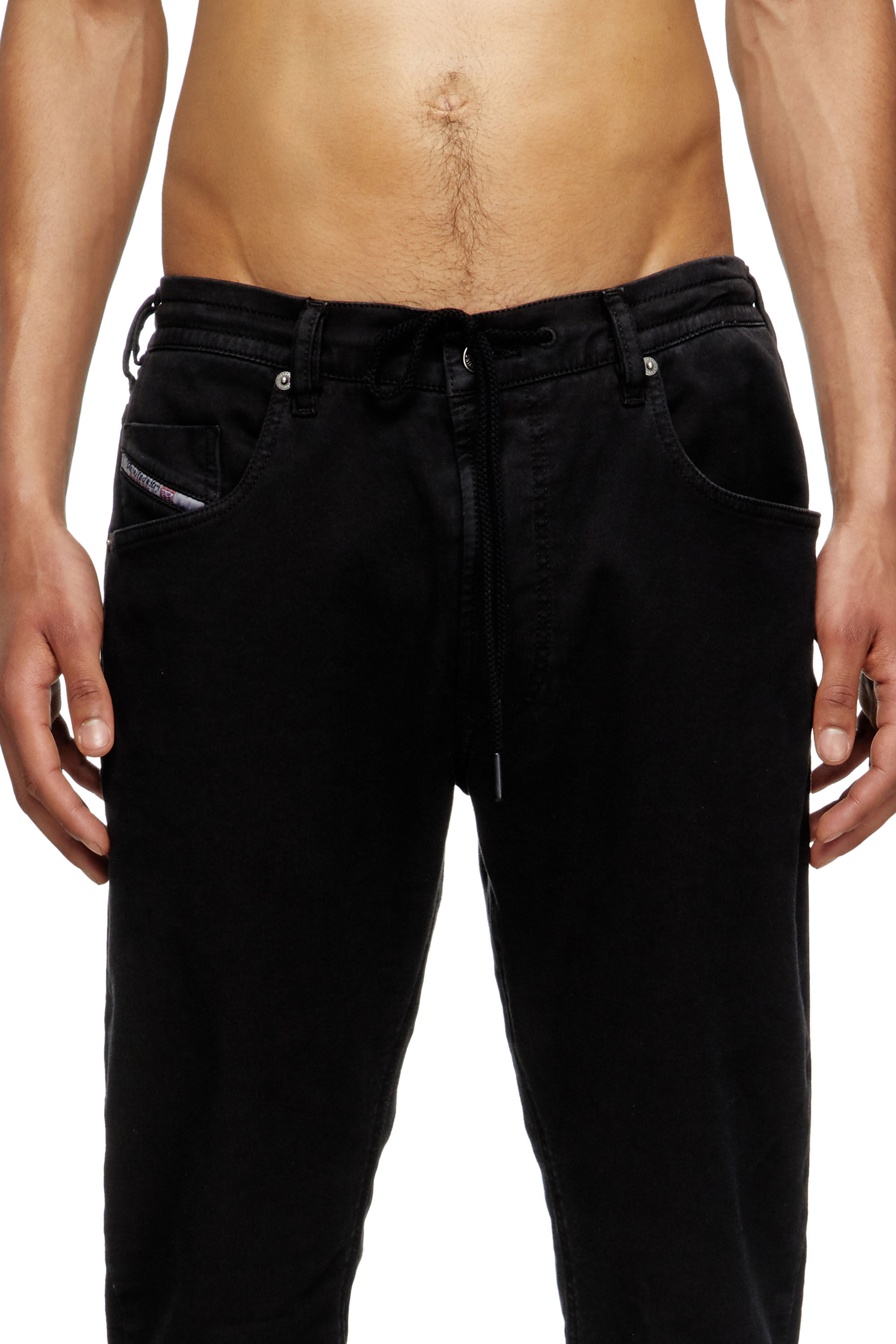 Diesel - Man's Regular 2032 D-Krooley Joggjeans® 068NH, Black/Dark grey - 5