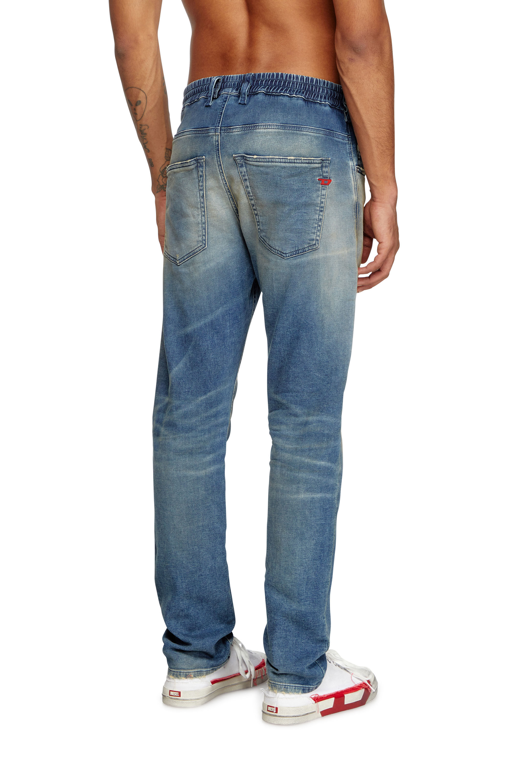 Diesel - Man's Regular 2032 D-Krooley Joggjeans® 068PQ, Medium blue - 4