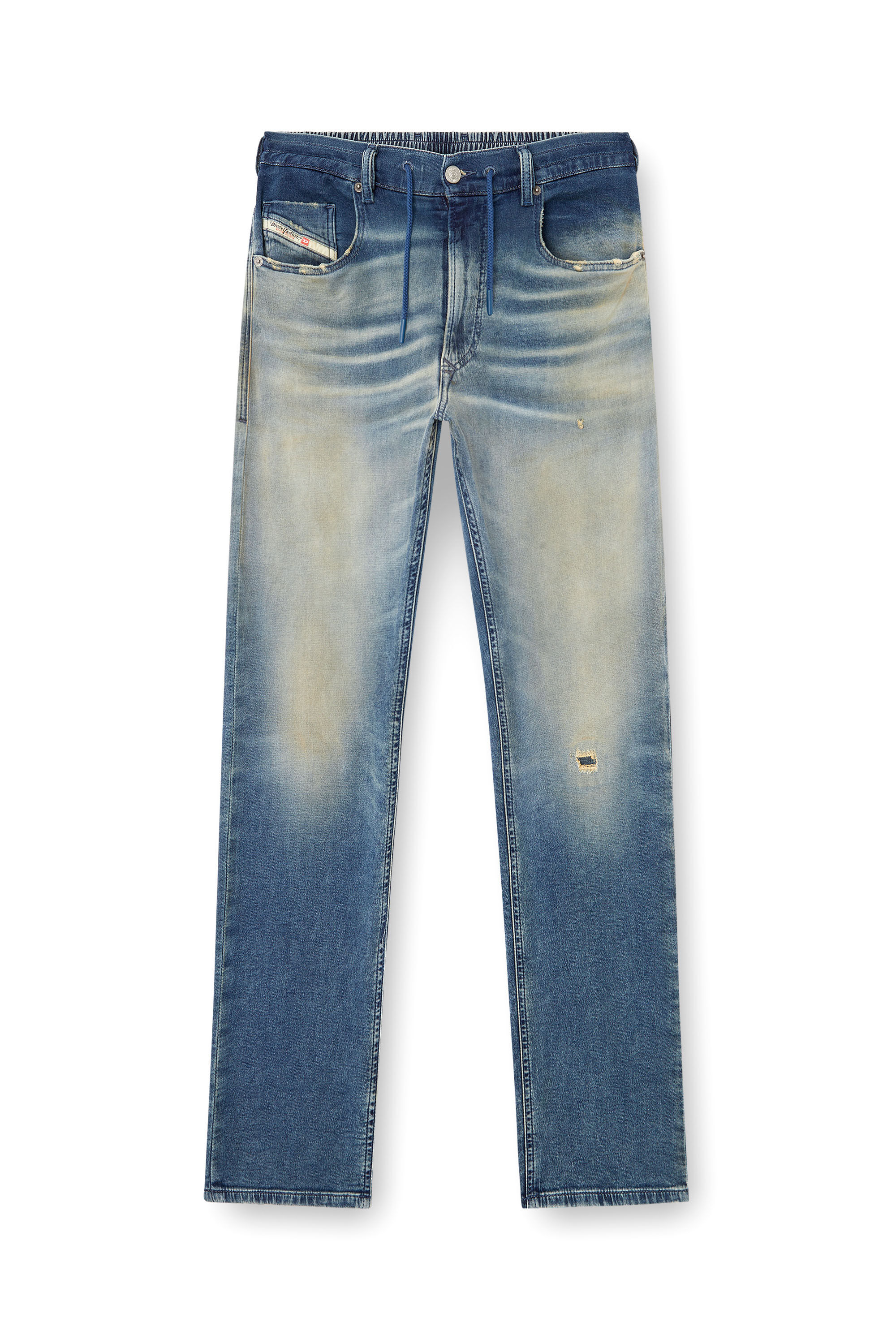 Diesel - Man's Regular 2032 D-Krooley Joggjeans® 068PQ, Medium blue - 2