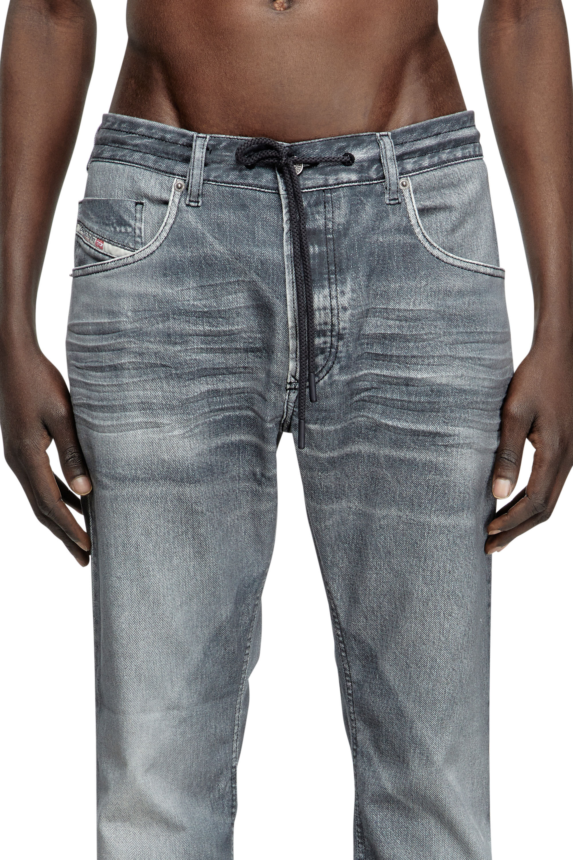 Diesel - Man's Regular 2032 D-Krooley Joggjeans® 068PC, Grey - 5
