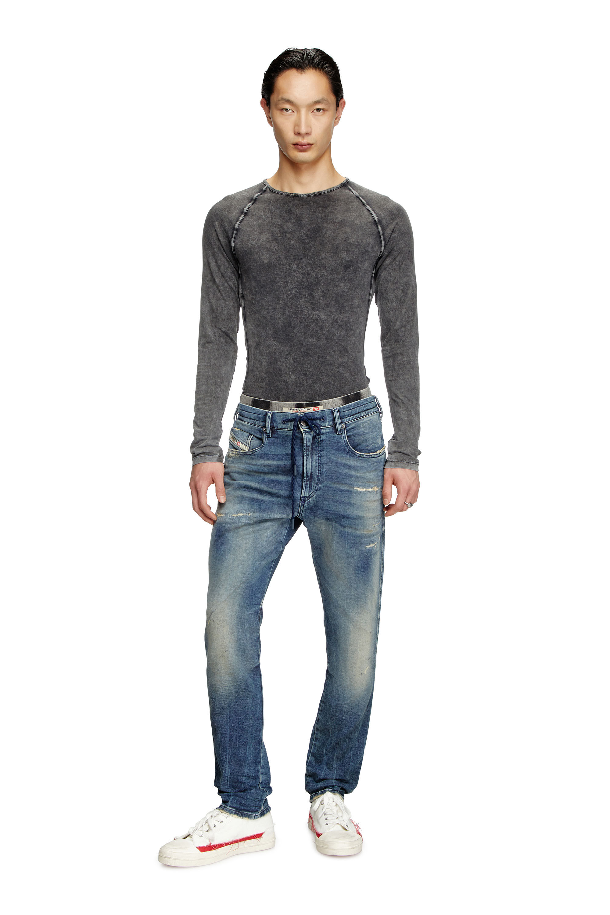 Diesel - Man's Slim 2062 D-Strukt Joggjeans® 068PN, Medium blue - 1