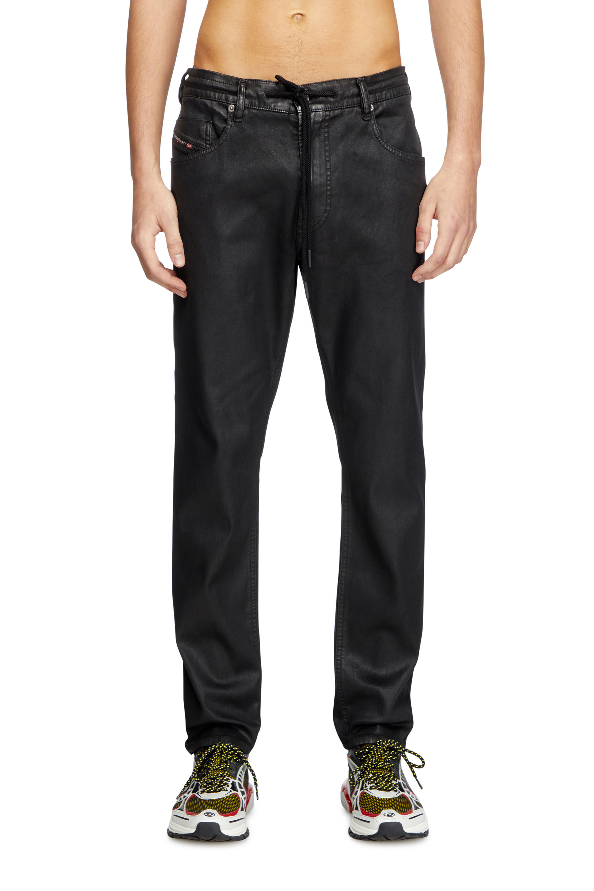 Diesel - Man's Regular 2032 D-Krooley Joggjeans® 068PX, Black/Dark grey - 3