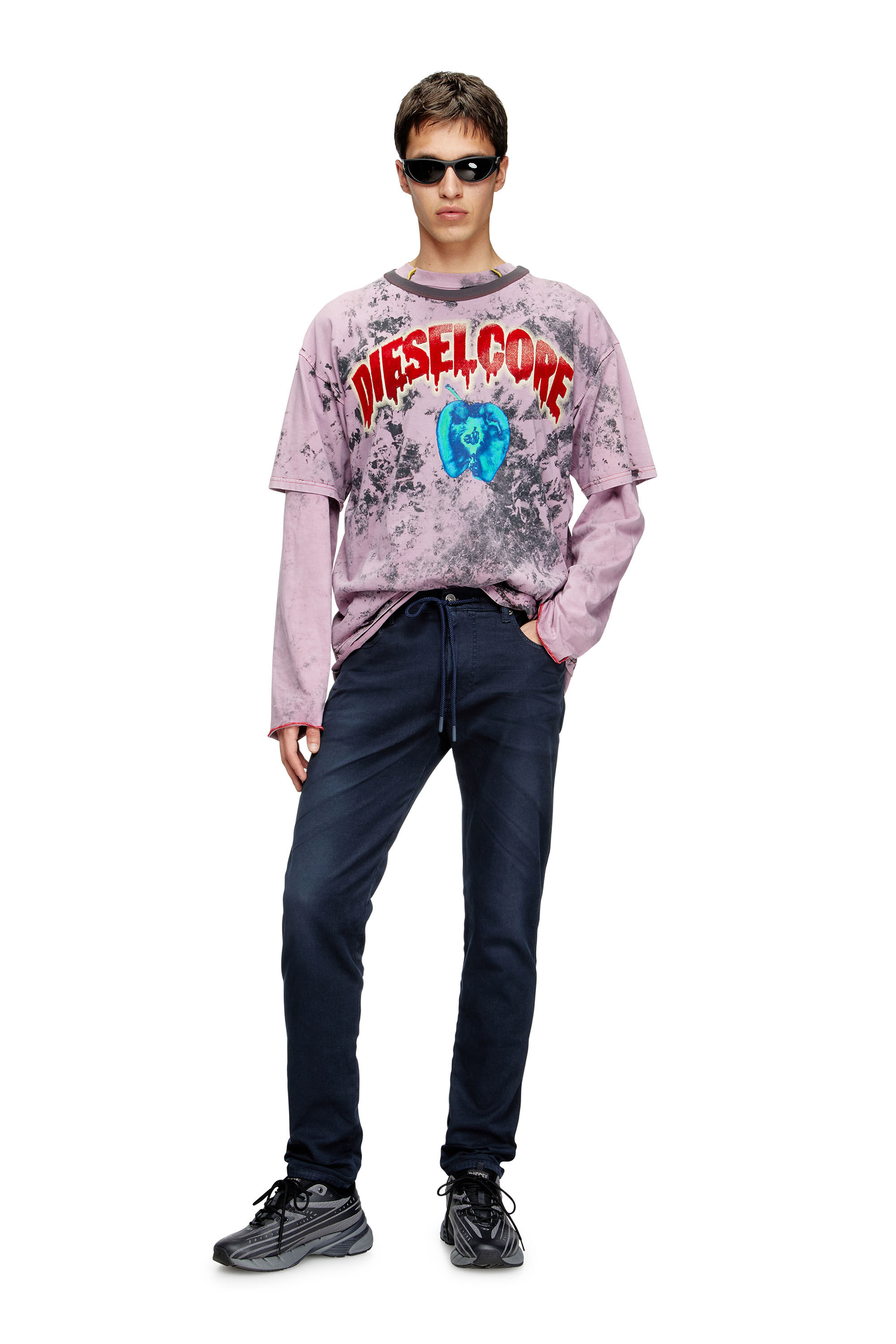 Diesel - Man's Slim 2062 D-Strukt Joggjeans® 0670M, Blue - 1