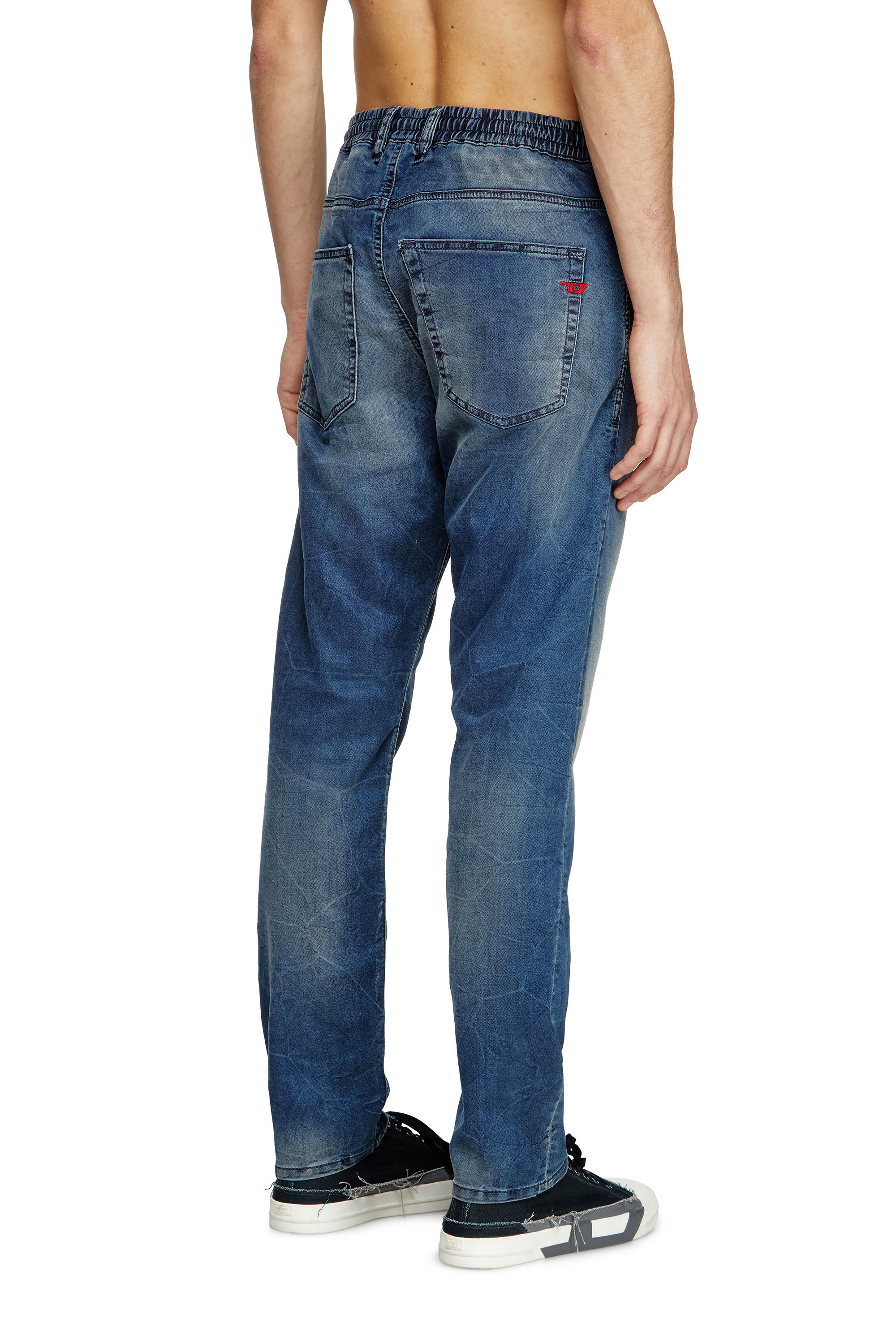 Diesel - Man's Regular 2032 D-Krooley Joggjeans® 068PI, Medium blue - 4