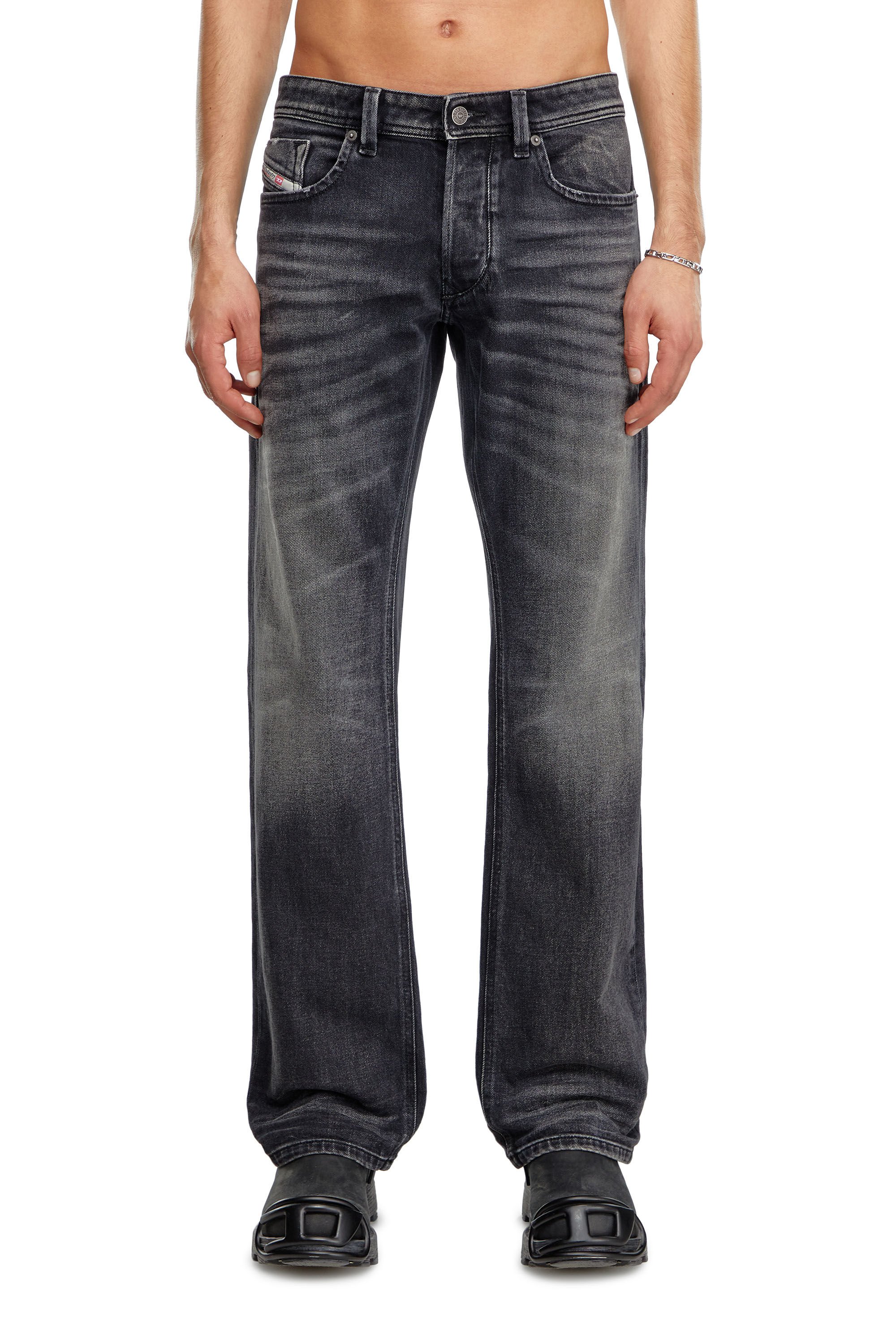 Diesel - Man's Regular Jeans 1985 Larkee 09J65, Black/Dark grey - 3