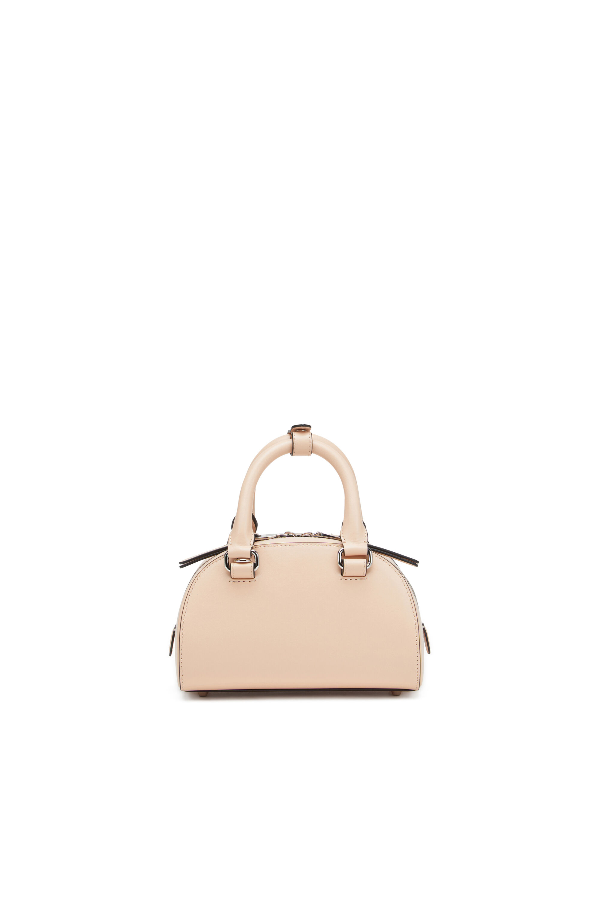 Diesel - 1DR DOME CROSSBODY, Woman's 1DR Dome-Leather mini bowling bag in Pink - 2