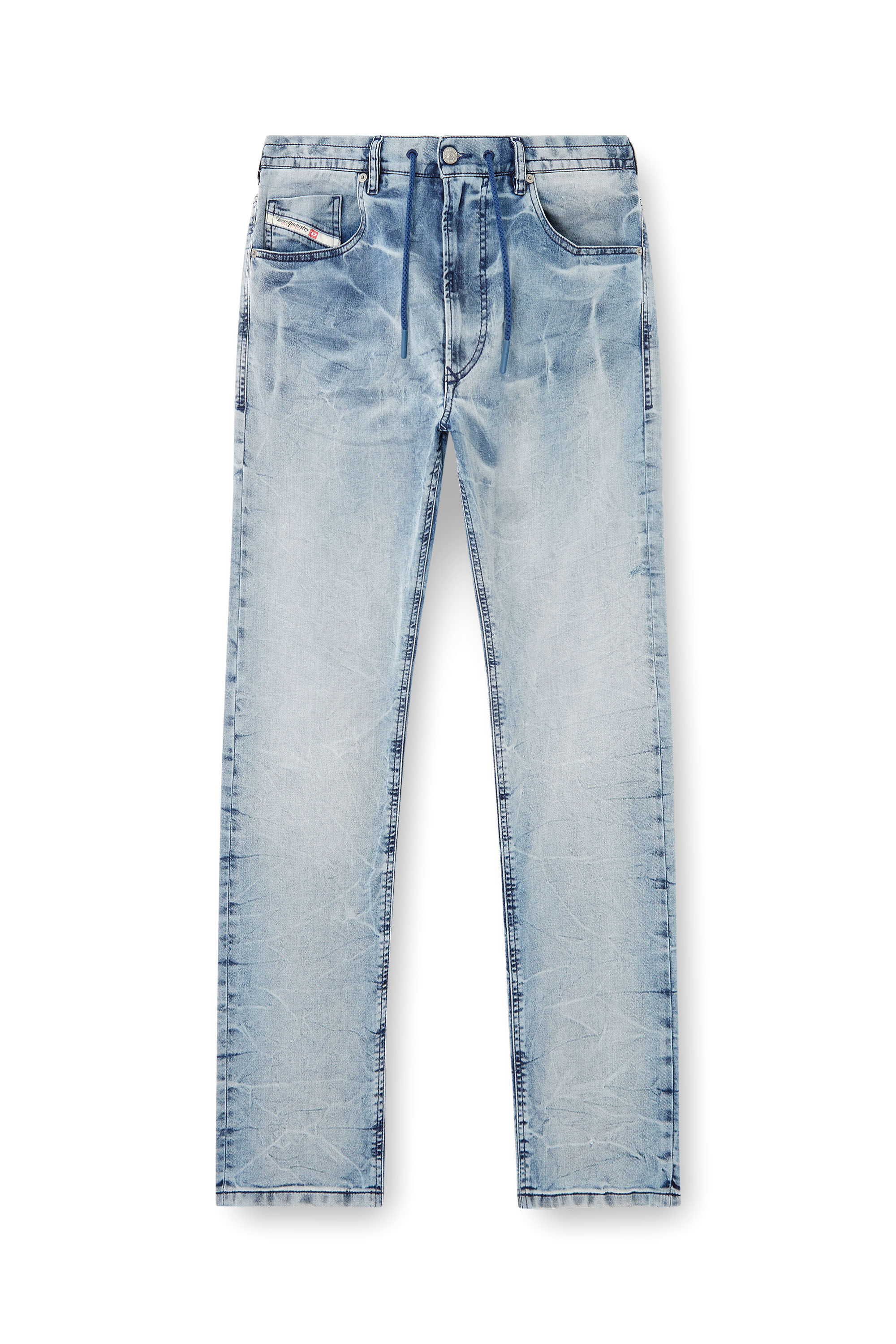 Diesel - Man's Regular 2032 D-Krooley Joggjeans® 068PK, Light Blue - 2