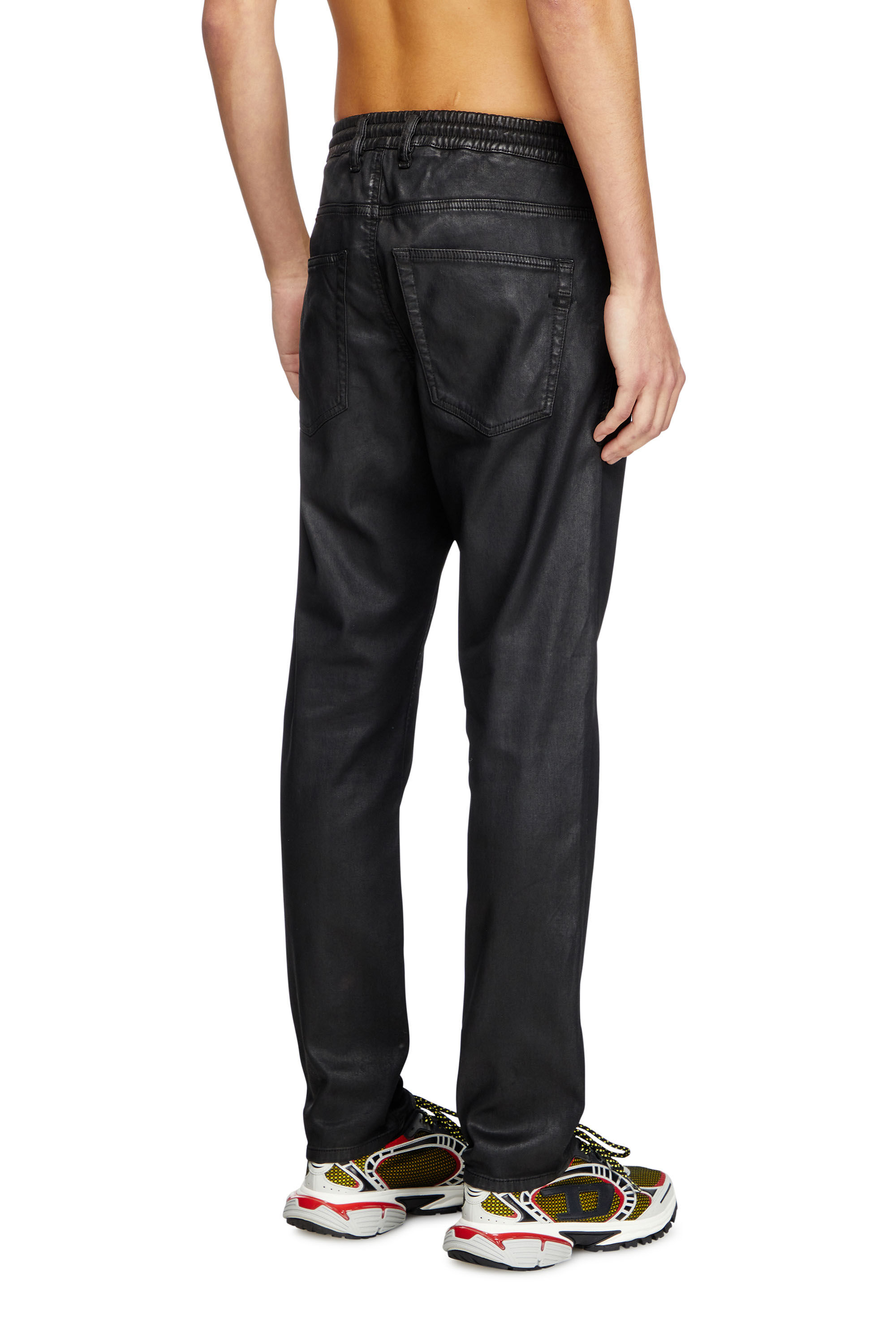 Diesel - Man's Regular 2032 D-Krooley Joggjeans® 068PX, Black/Dark grey - 4