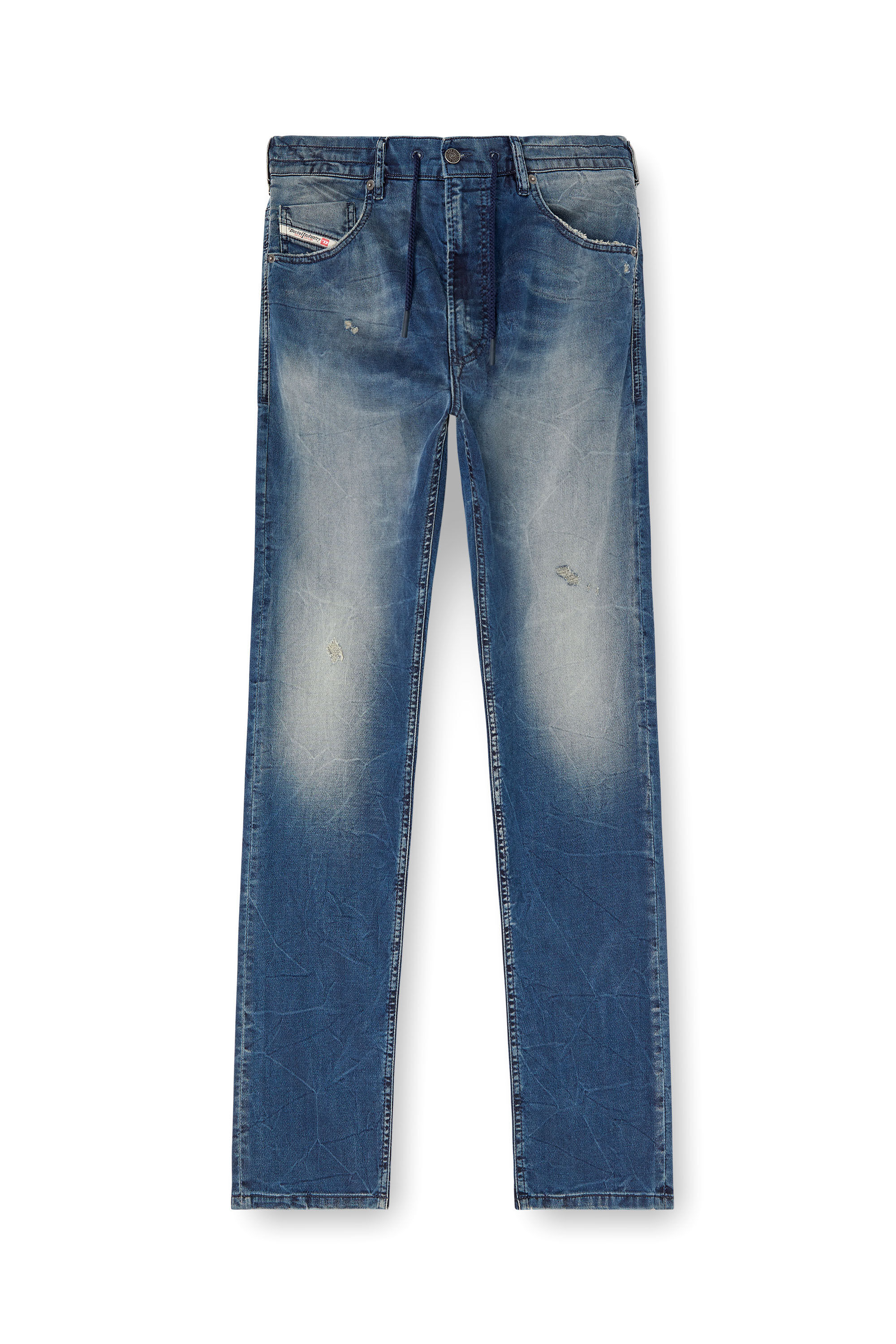 Diesel - Man's Regular 2032 D-Krooley Joggjeans® 068PI, Medium blue - 2