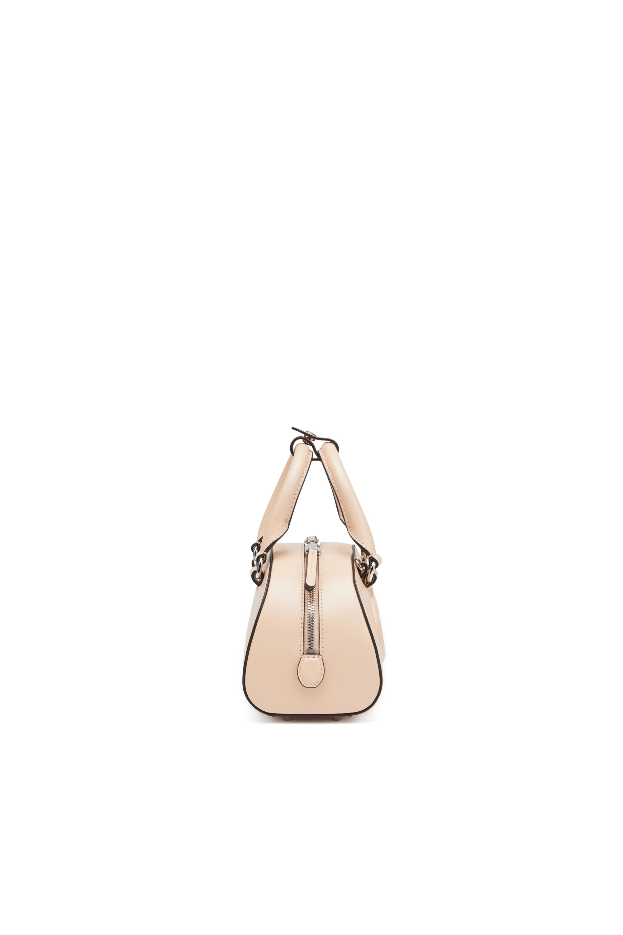 Diesel - 1DR DOME CROSSBODY, Woman's 1DR Dome-Leather mini bowling bag in Pink - 3