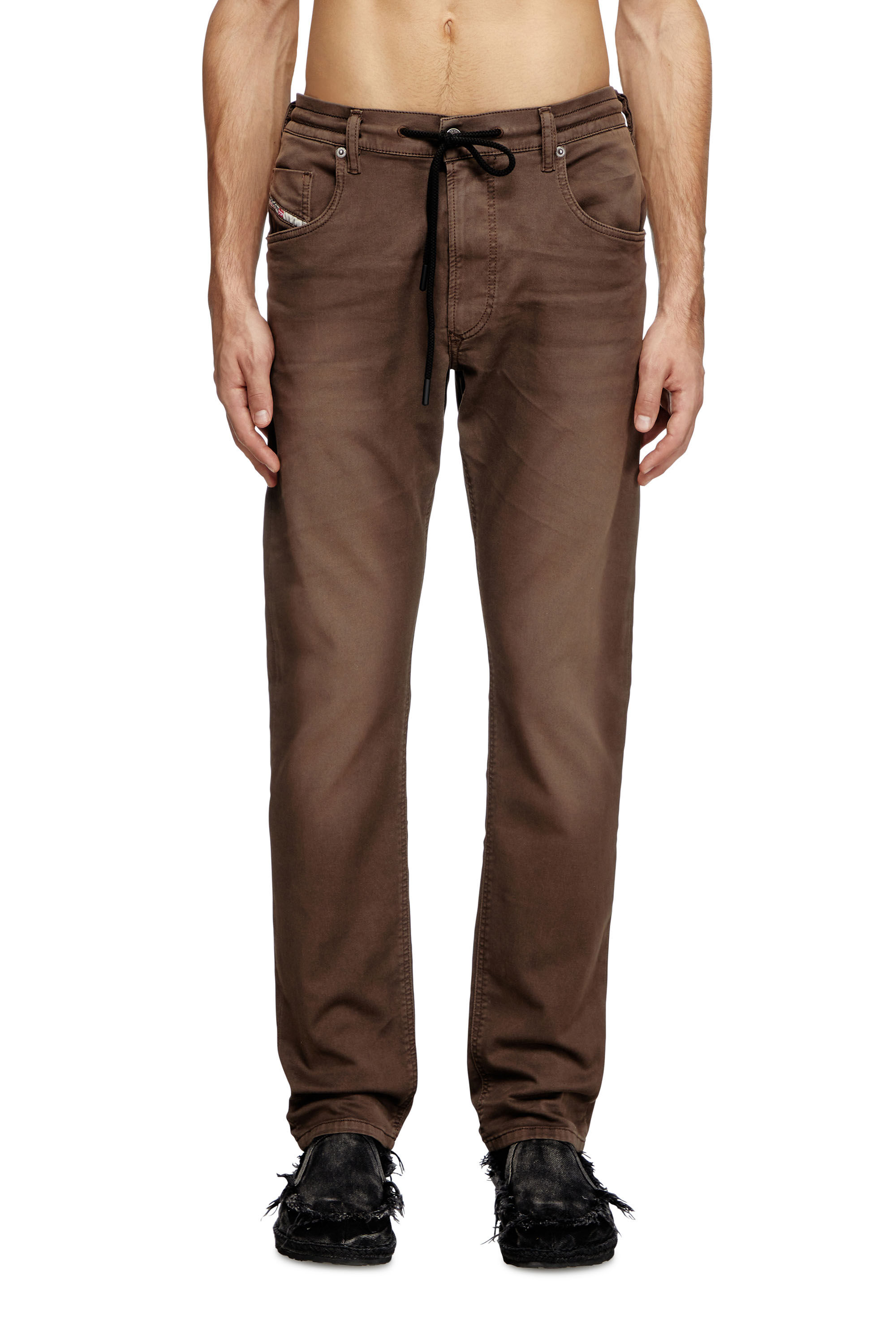 Diesel - Man's Regular 2032 D-Krooley Joggjeans® 0670M, Brown - 3