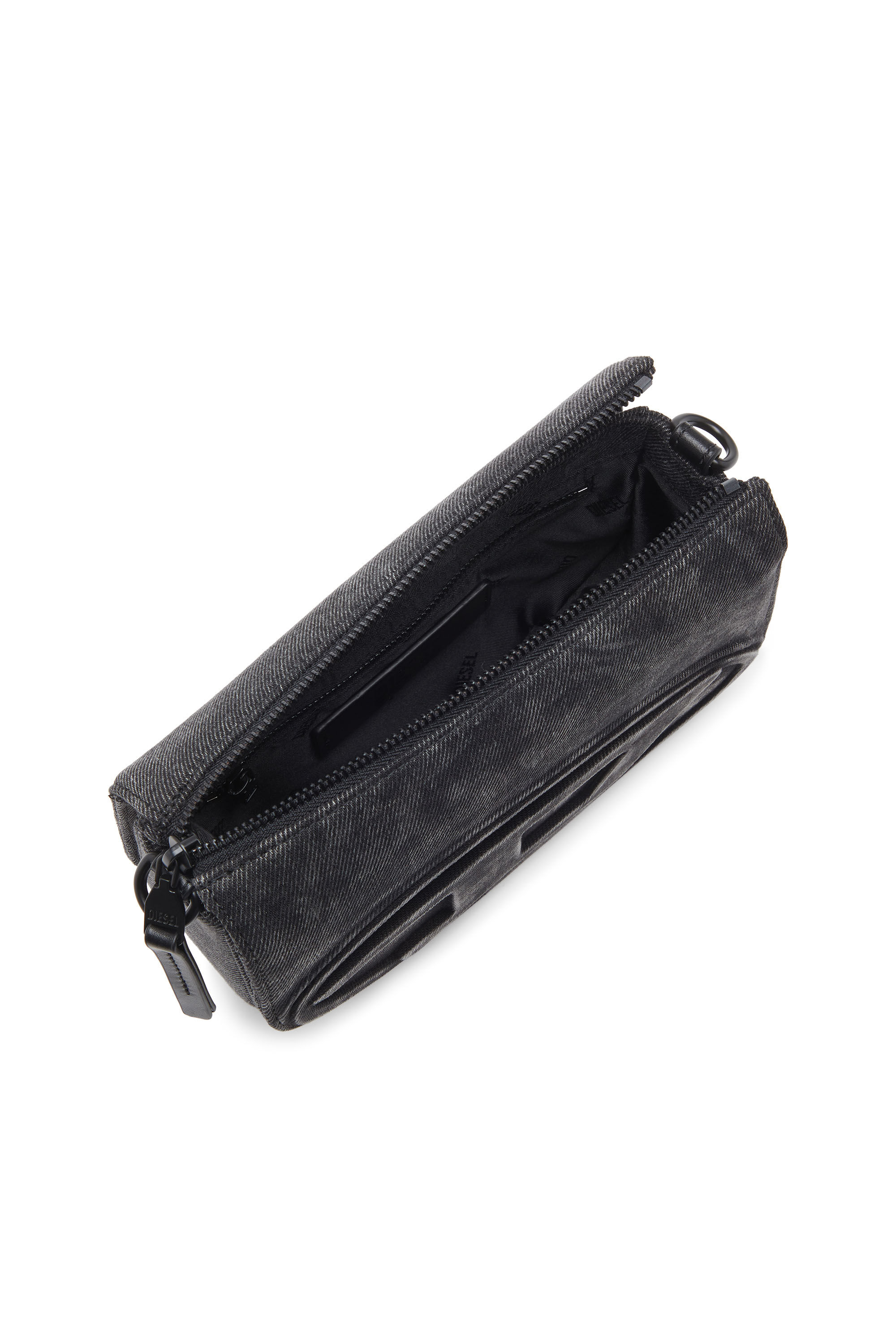 Diesel - 1DR CAMERA BAG, Unisex's 1DR-Camera bag in stonewashed denim in Black - 4