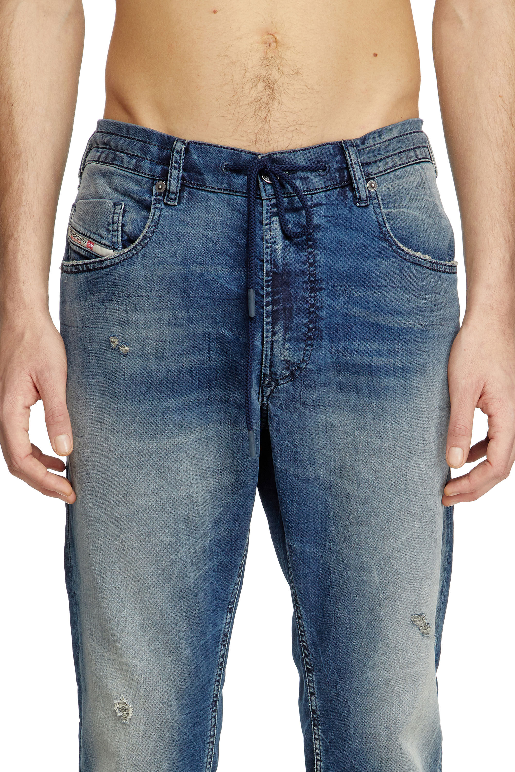 Diesel - Man's Regular 2032 D-Krooley Joggjeans® 068PI, Medium blue - 5