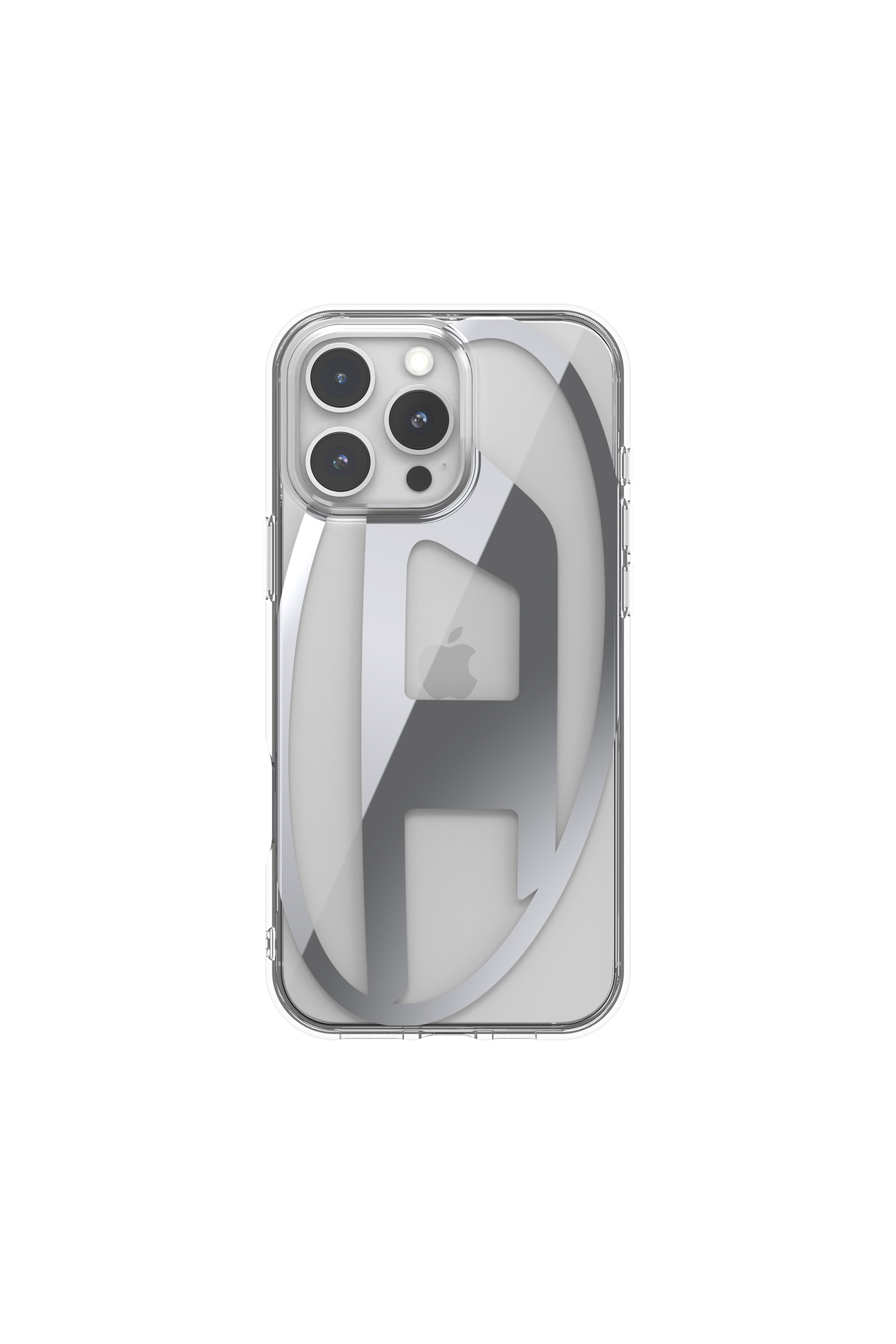 Diesel - 60142 AOP CASE, Unisex's Oval D Mirror Case for iP 16 Pro Max in Silver - 3