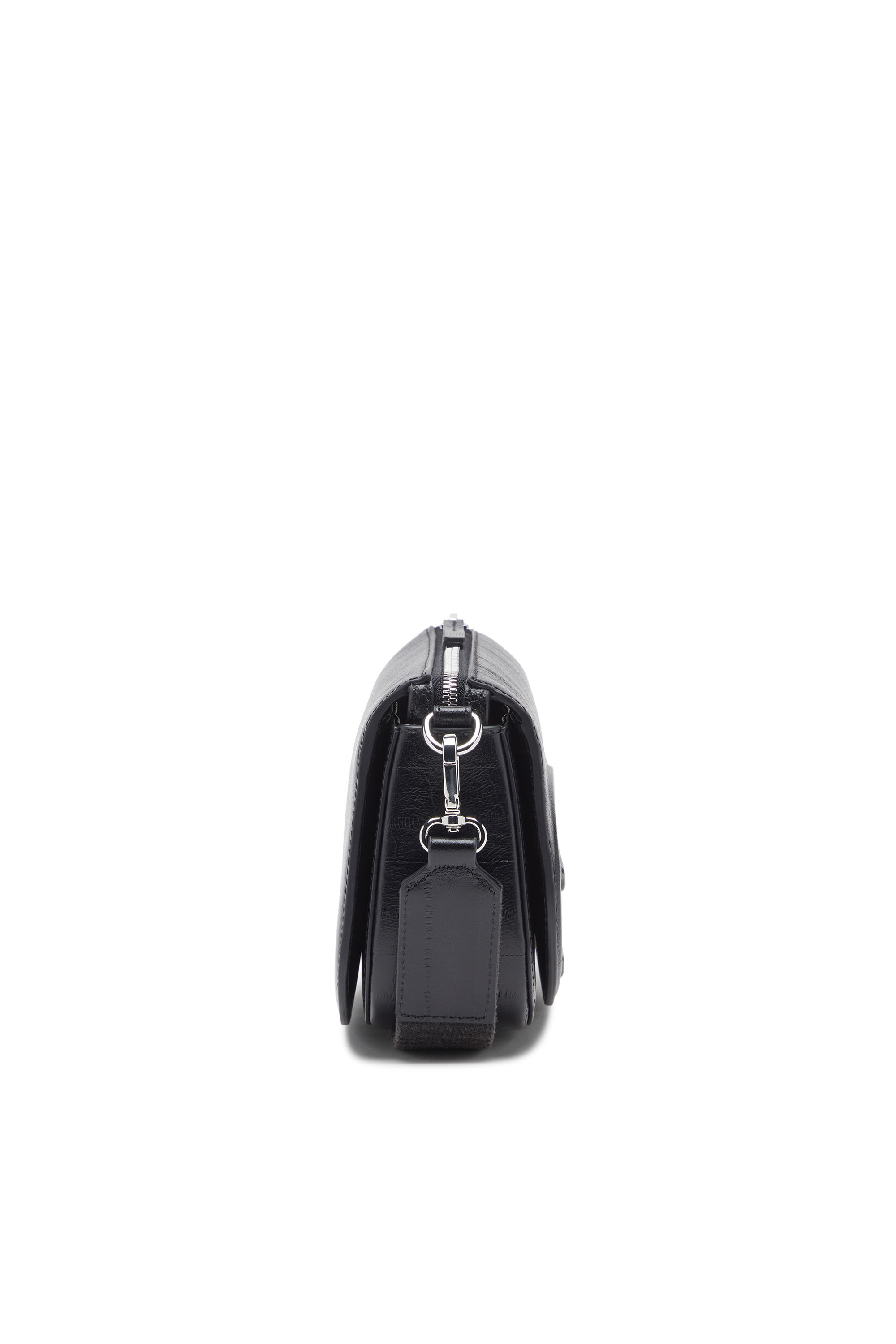 Diesel - 1DR CAMERA BAG, Unisex's 1DR-Camera bag in eel-effect leather in Black - 3