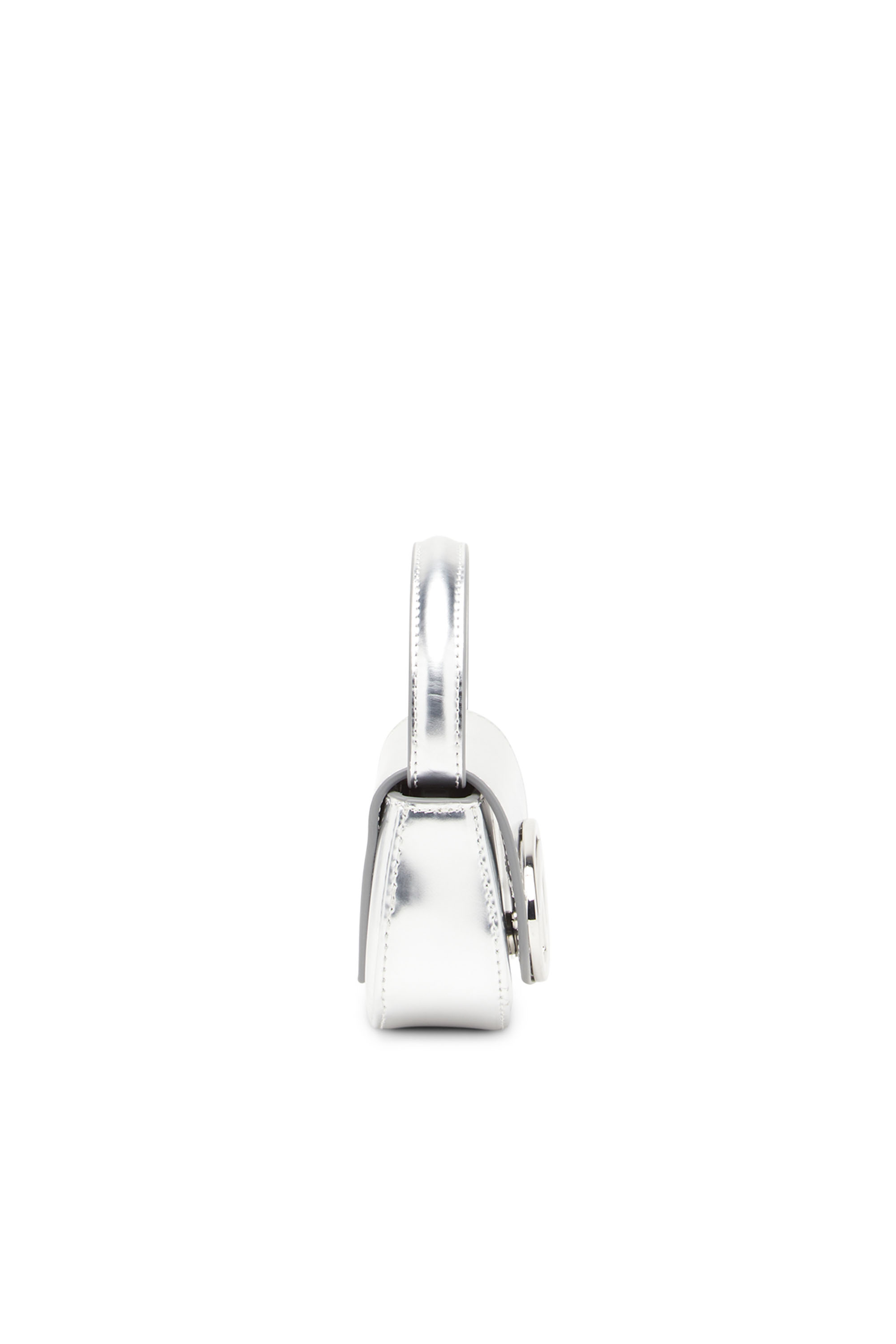 Diesel - 1DR-XS-S, Woman's 1DR-XS-S-Iconic mini bag in mirrored leather in Silver - 3