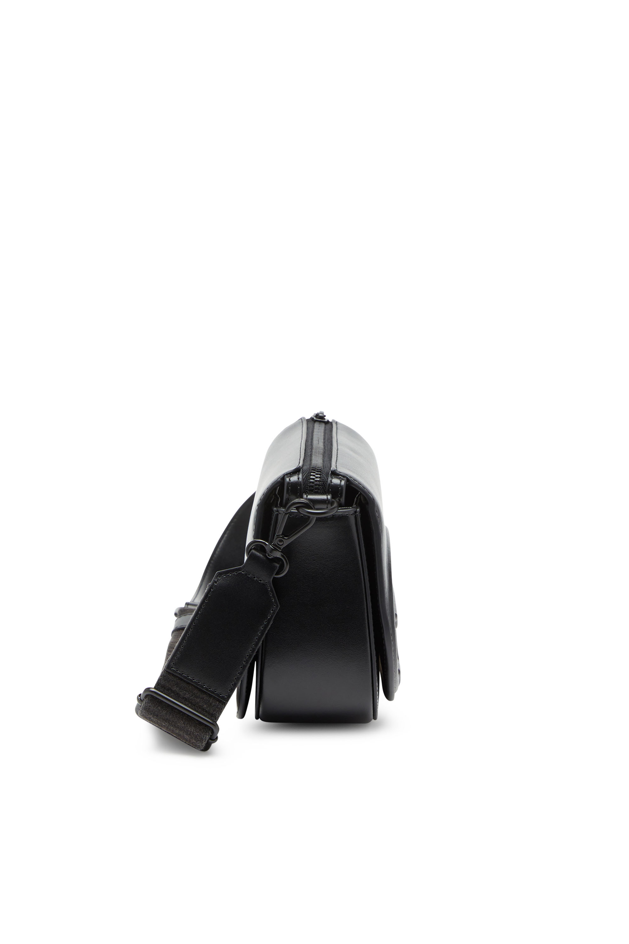 Diesel - 1DR CAMERA BAG, Unisex's 1DR-Camera bag in premium leather in Black - 3