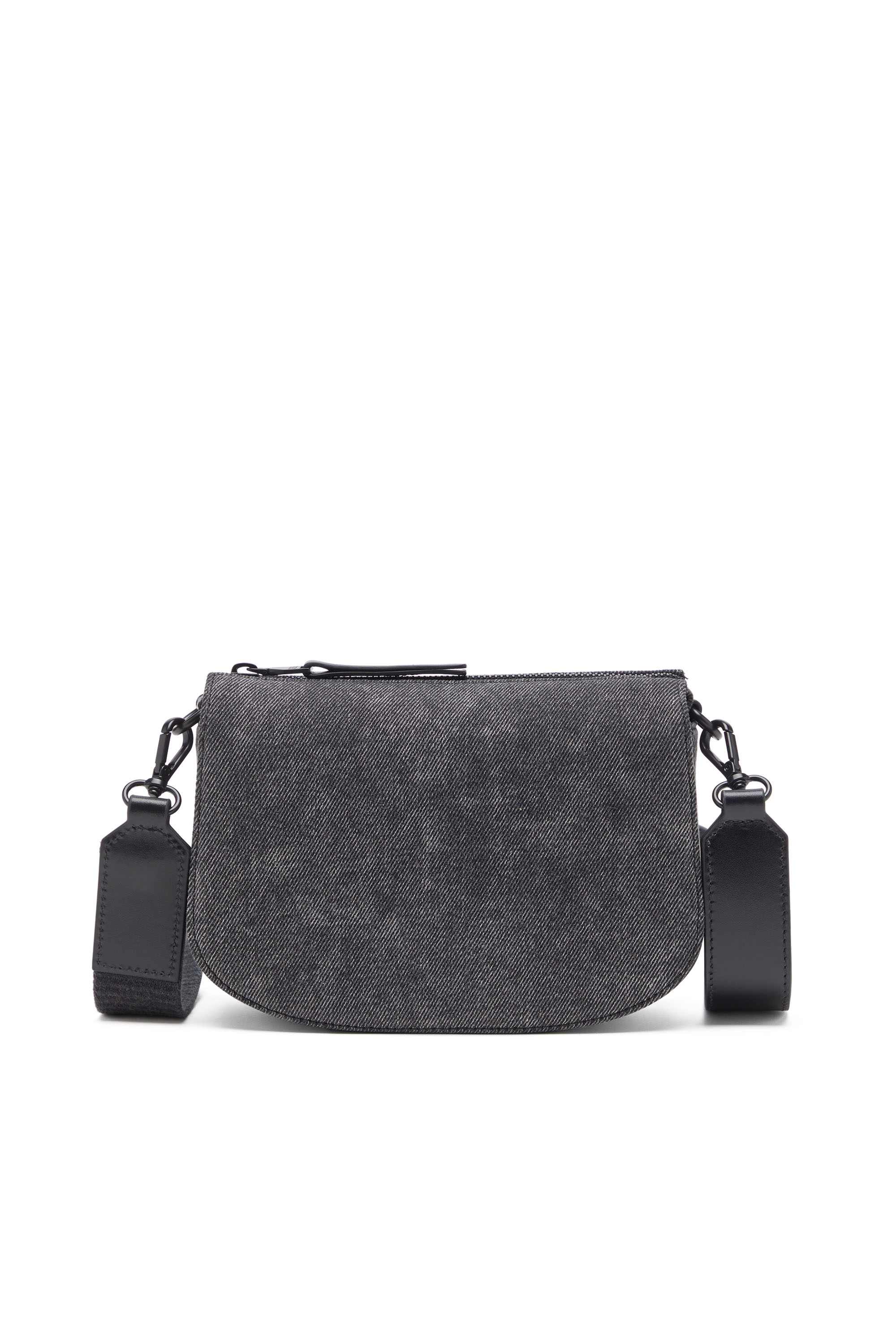 Diesel - 1DR CAMERA BAG, Unisex's 1DR-Camera bag in stonewashed denim in Black - 3