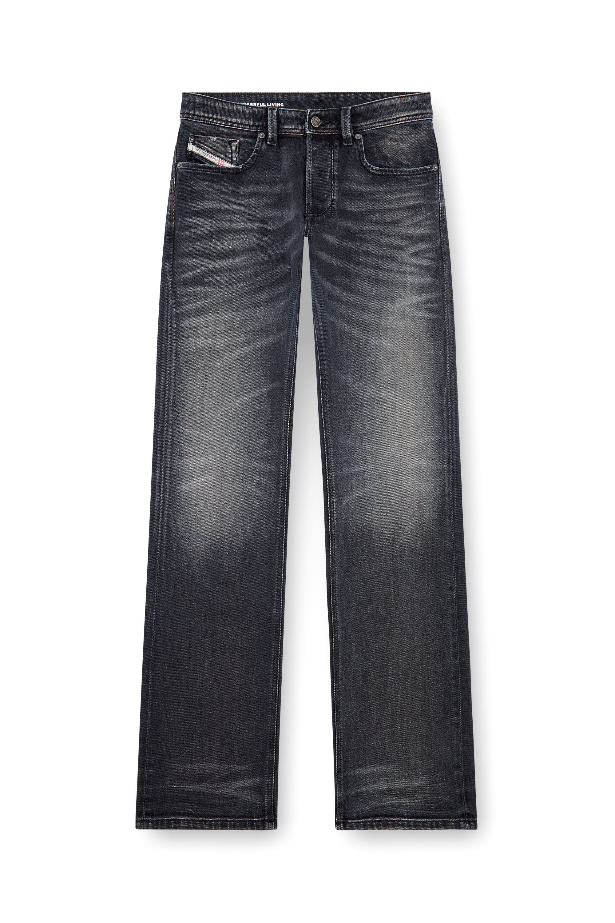 Diesel - Man's Regular Jeans 1985 Larkee 09J65, Black/Dark grey - 3