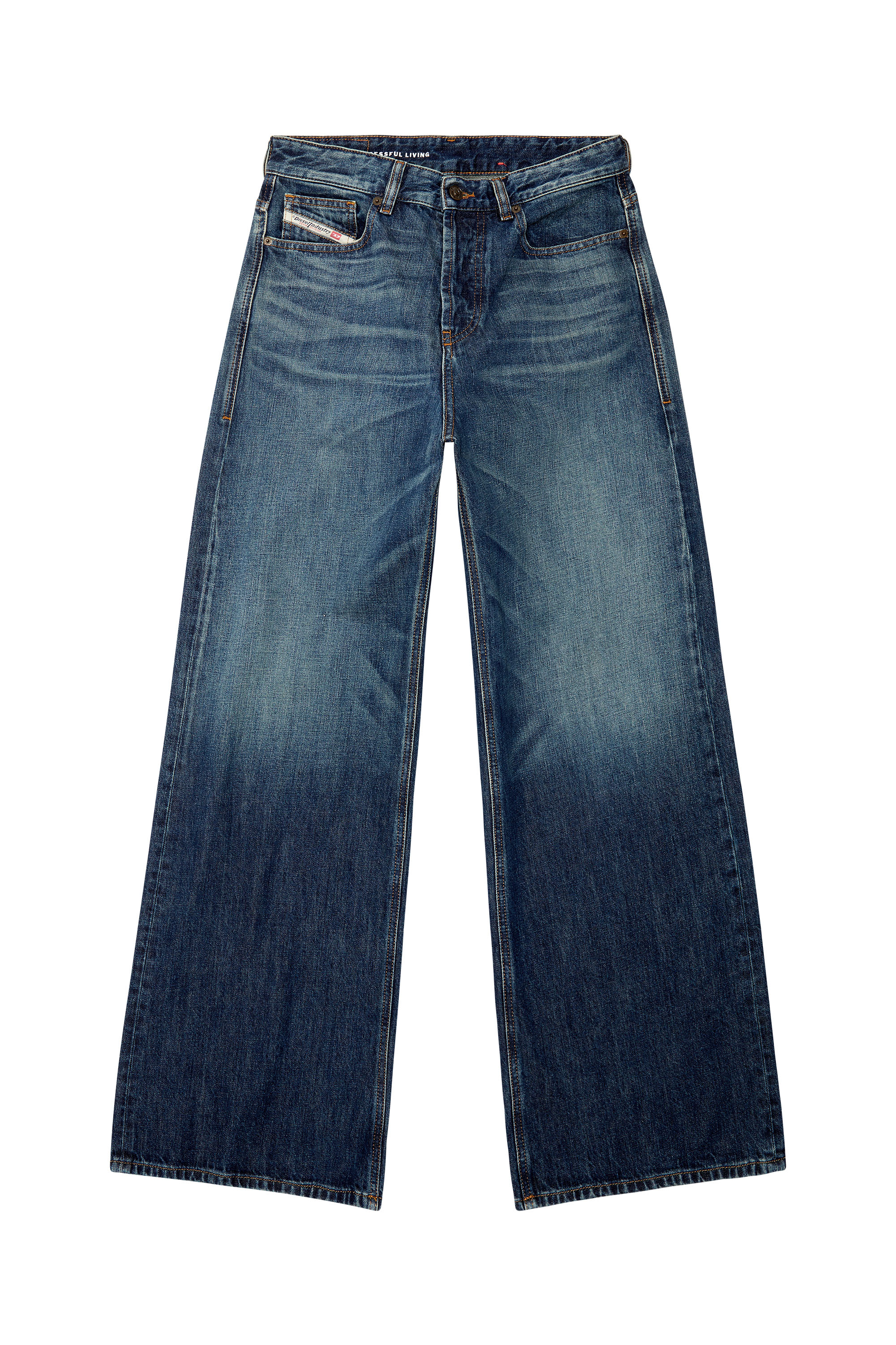 Diesel - Woman's Relaxed Jeans 1996 D-Sire 09H59, Dark Blue - 3