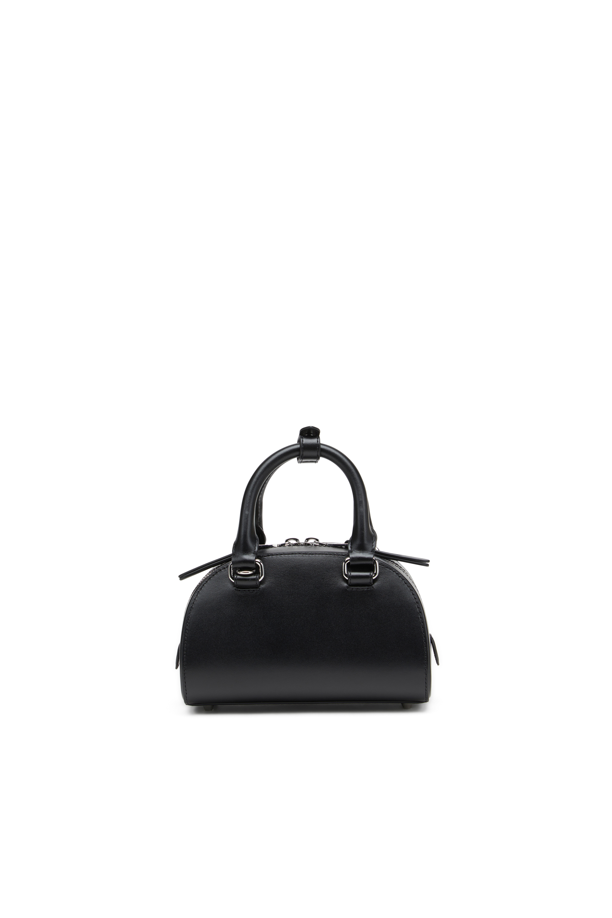 Diesel - 1DR DOME CROSSBODY, Woman's 1DR Dome-Leather mini bowling bag in Black - 3