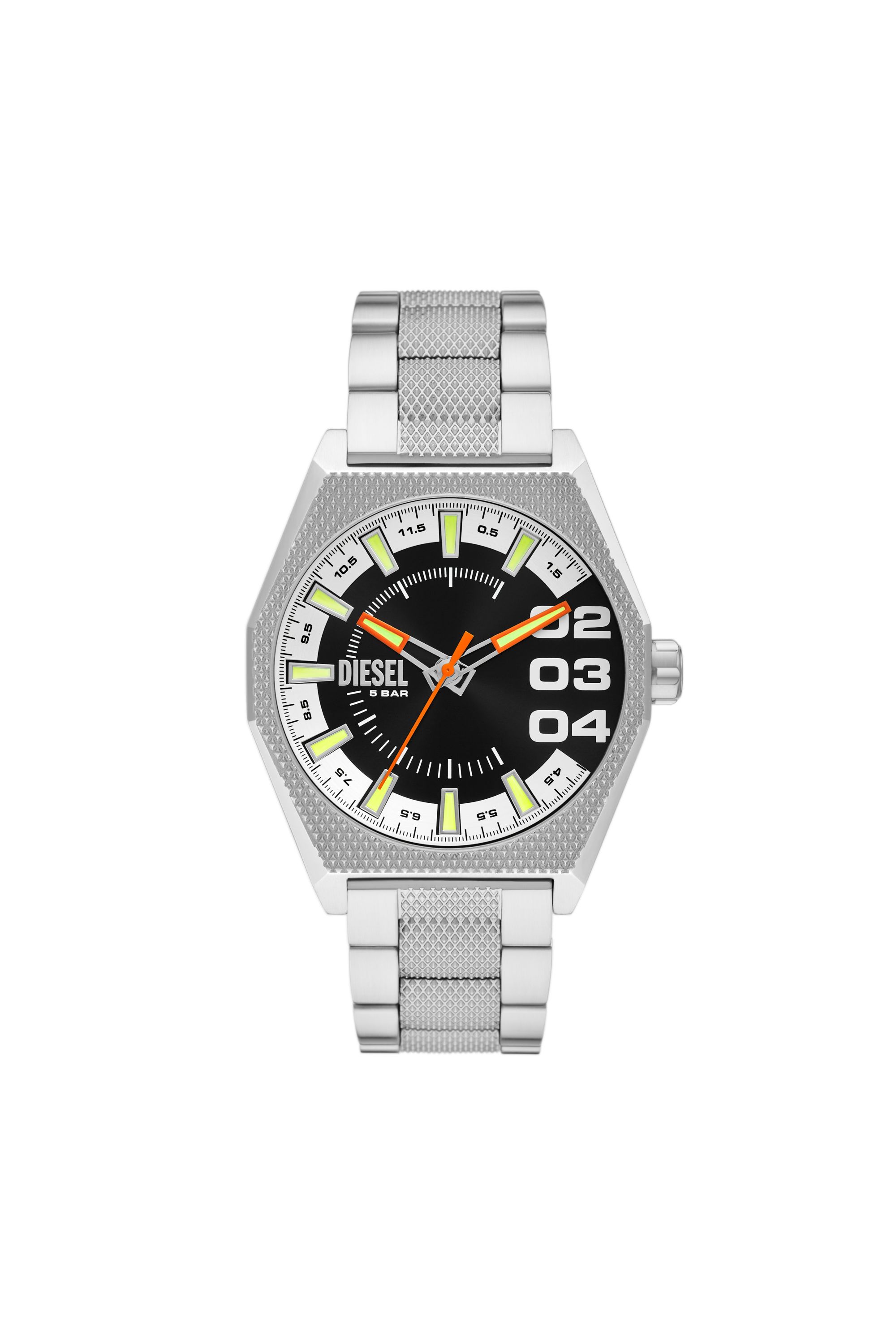Diesel - DZ2172, Man's Scraper Stainless Steel Watch in Silver - 1