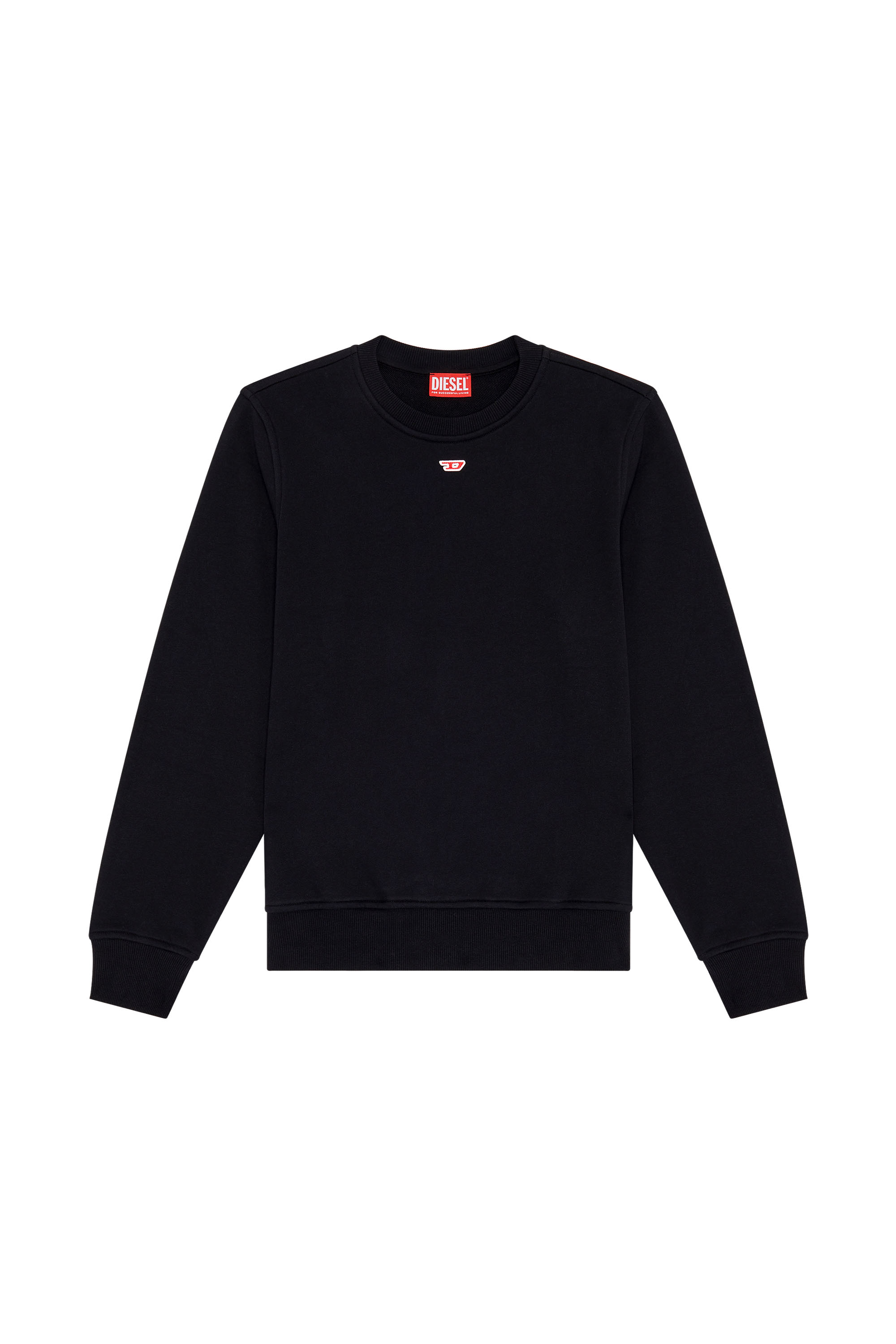 Diesel - S-GINN-D, Woman's Sweatshirt with D logo in Black - 3