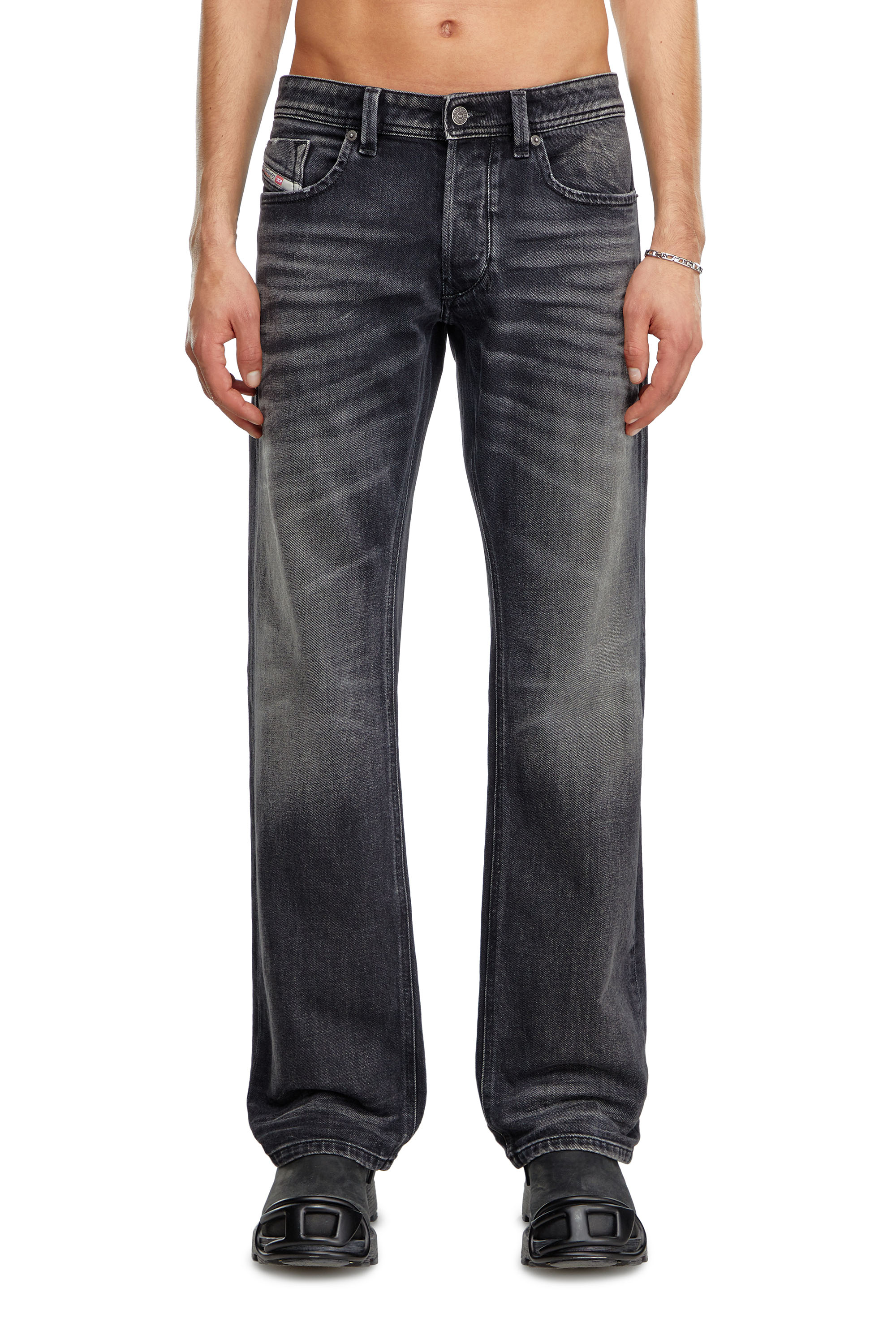 Diesel - Man's Regular Jeans 1985 Larkee 09J65, Black/Dark grey - 1