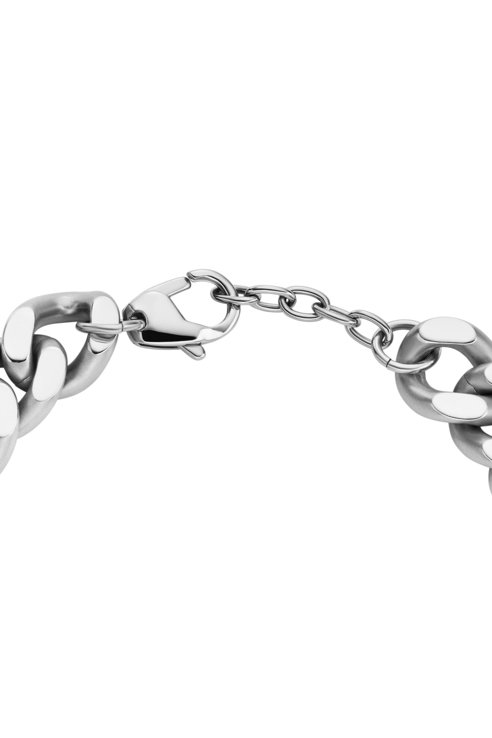 Diesel - DX1432, Man's Oval D Logo Chain Bracelet in Silver - 2