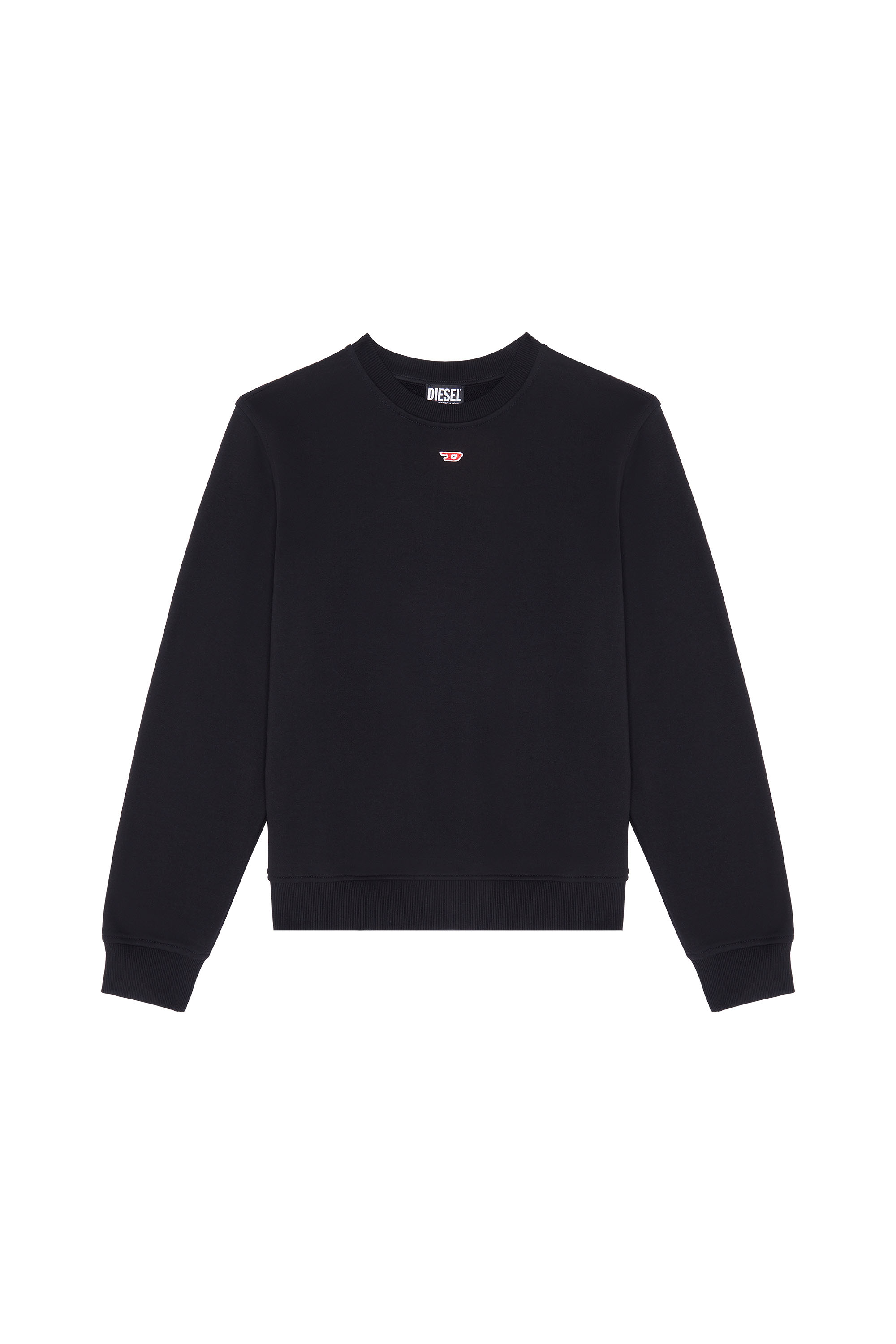 Diesel - S-GINN-D, Unisex's Sweatshirt with mini D patch in Black - 3