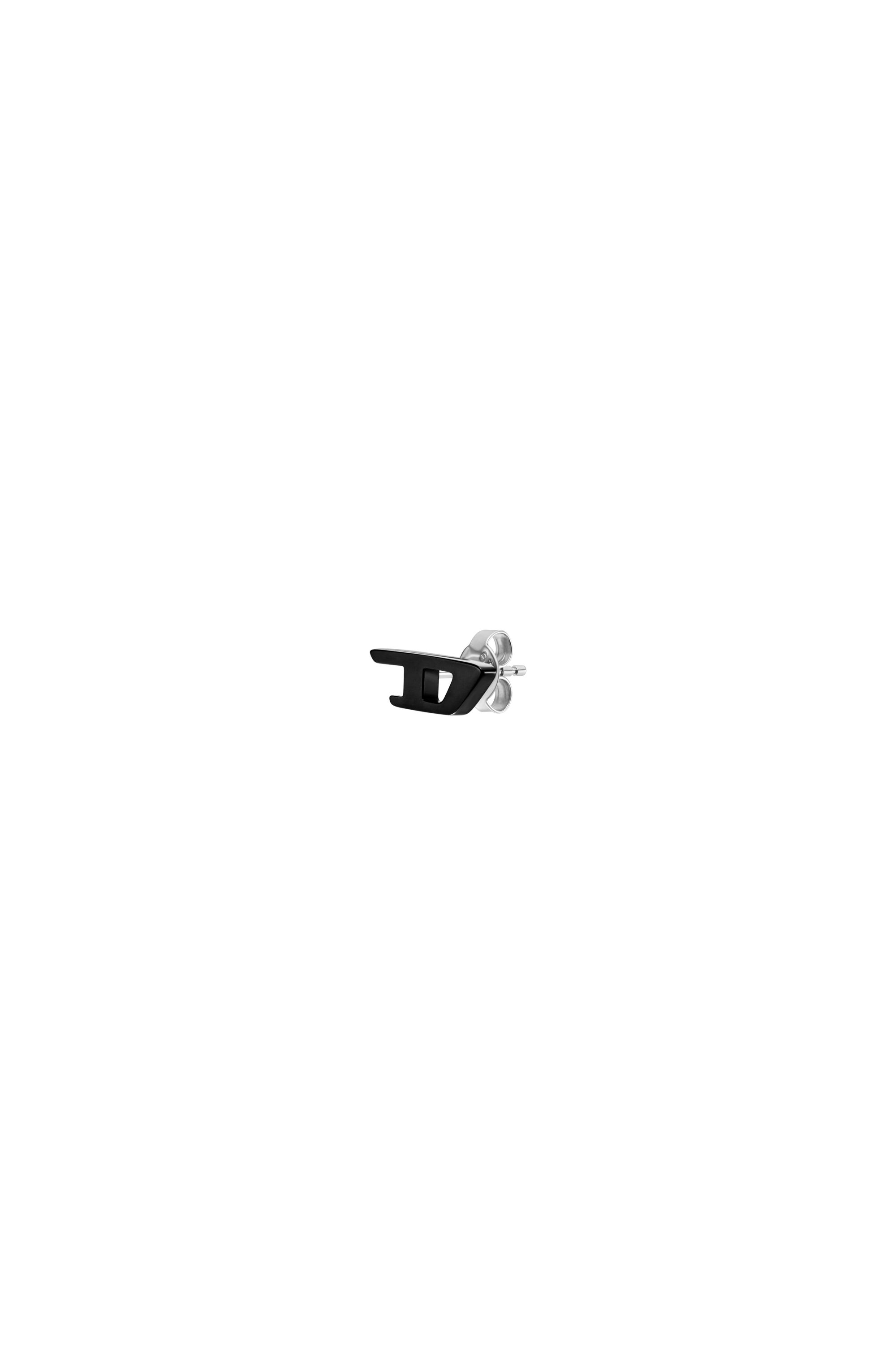 Diesel - DX1539001, Unisex's Black Stainless Steel Stud Earring in Black - 1