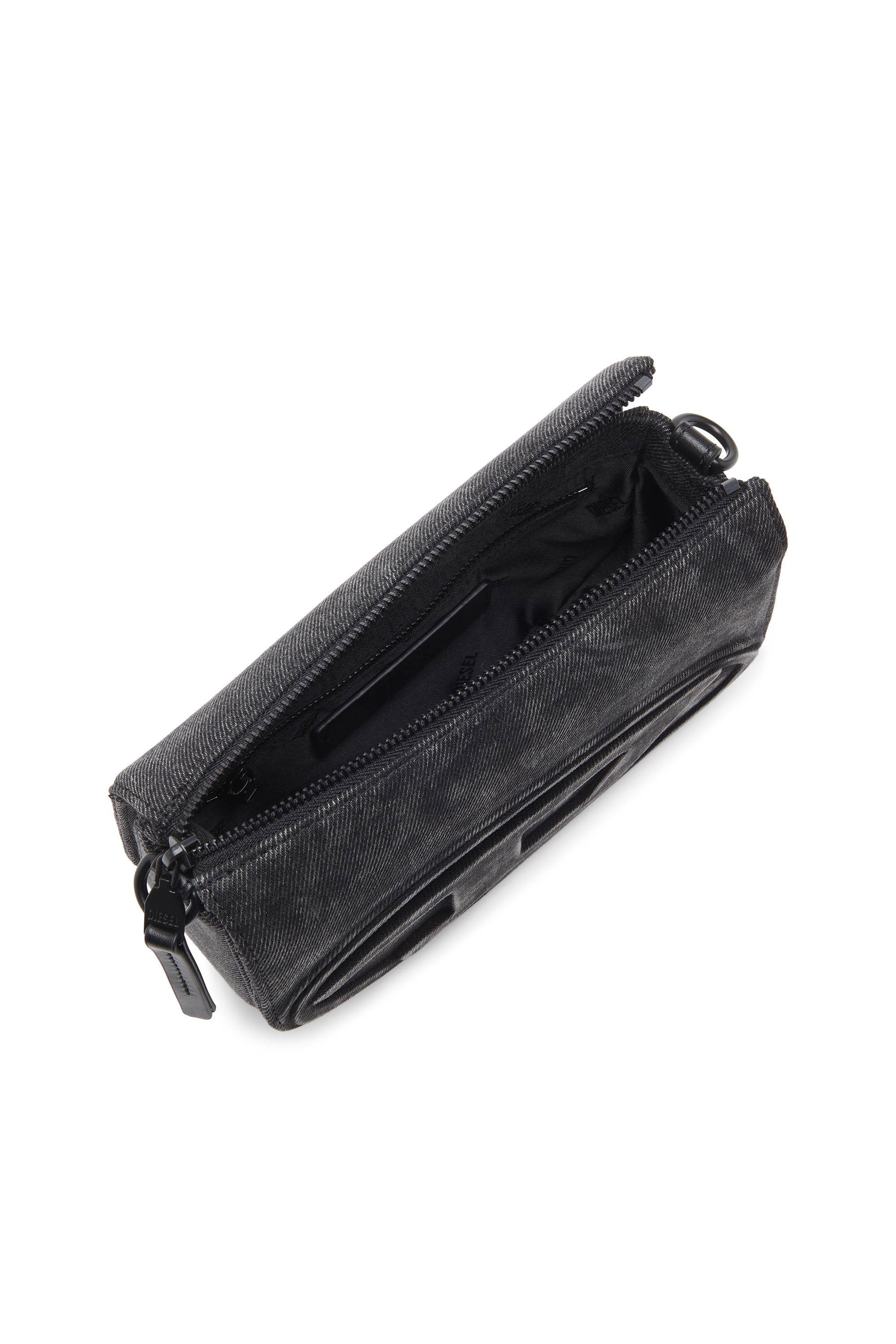 Diesel - 1DR CAMERA BAG, Unisex's 1DR-Camera bag in stonewashed denim in Black - 5