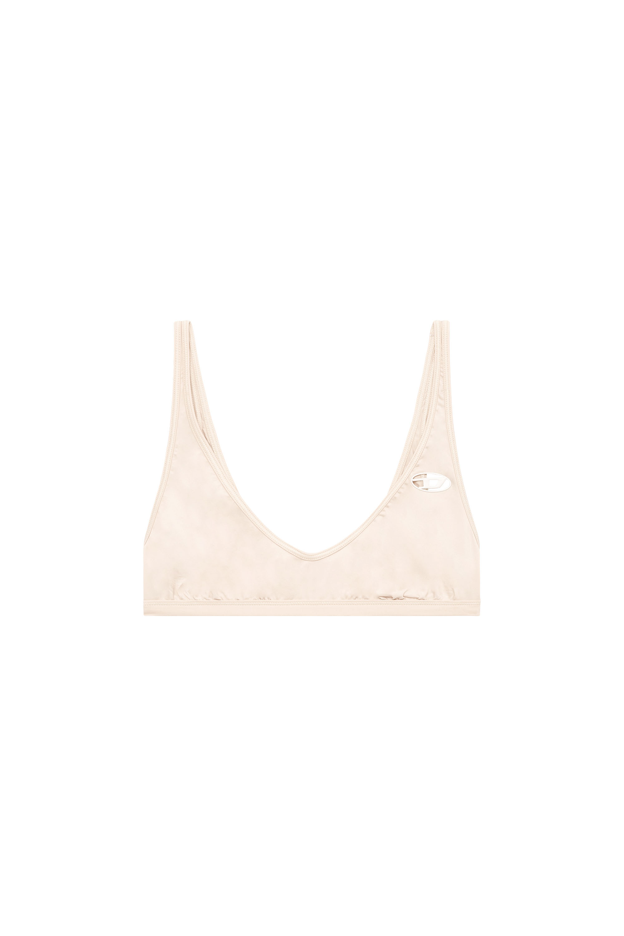 Diesel - TANIA-UTLT, Woman's Bralette with cut-out Oval D detail in Nude - 4